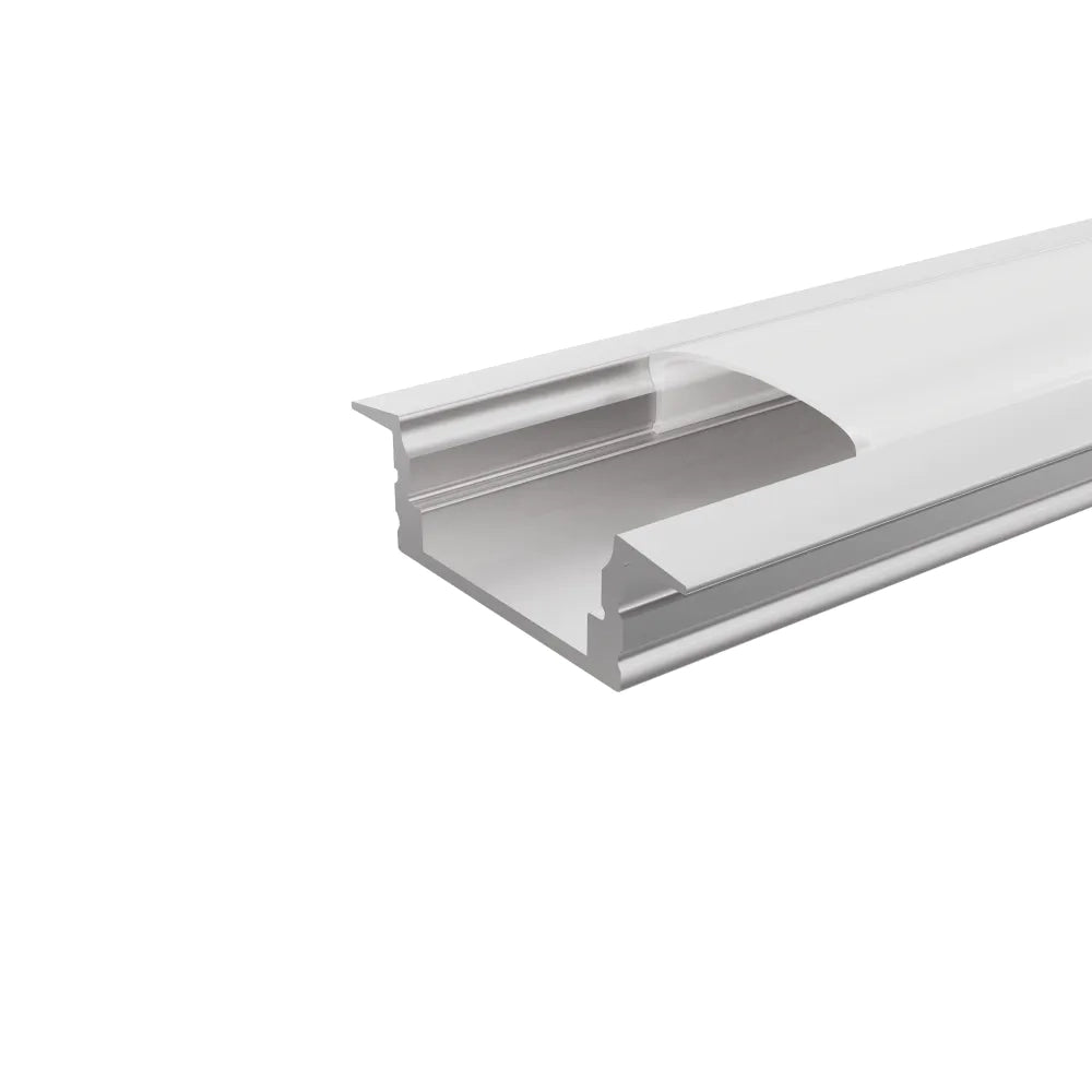 Profilo da incasso in alluminio silver 1mt per striscia led