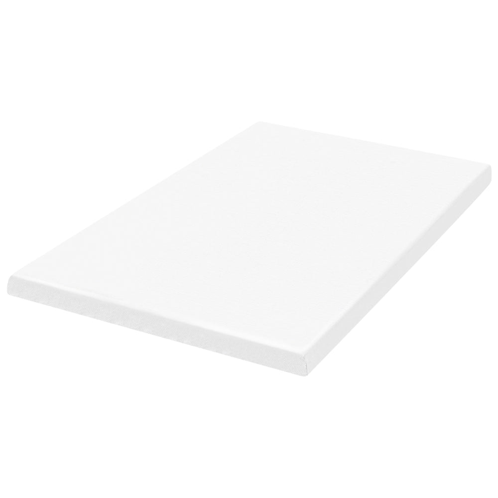 Coprimaterasso in schiuma bianco 120 x 200 cm comfort morbidezza
