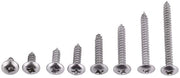Assortimento di Viti a Tappo RVS - 200 Pezzi - Viti Autoalimentanti - Corrosione Resistente - Diversi Tipi di Testa
