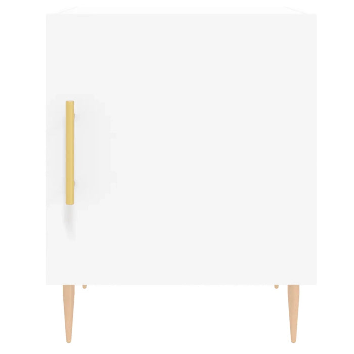 Comodini 2 pz Bianchi 40x40x50 cm in Legno Multistrato 827533