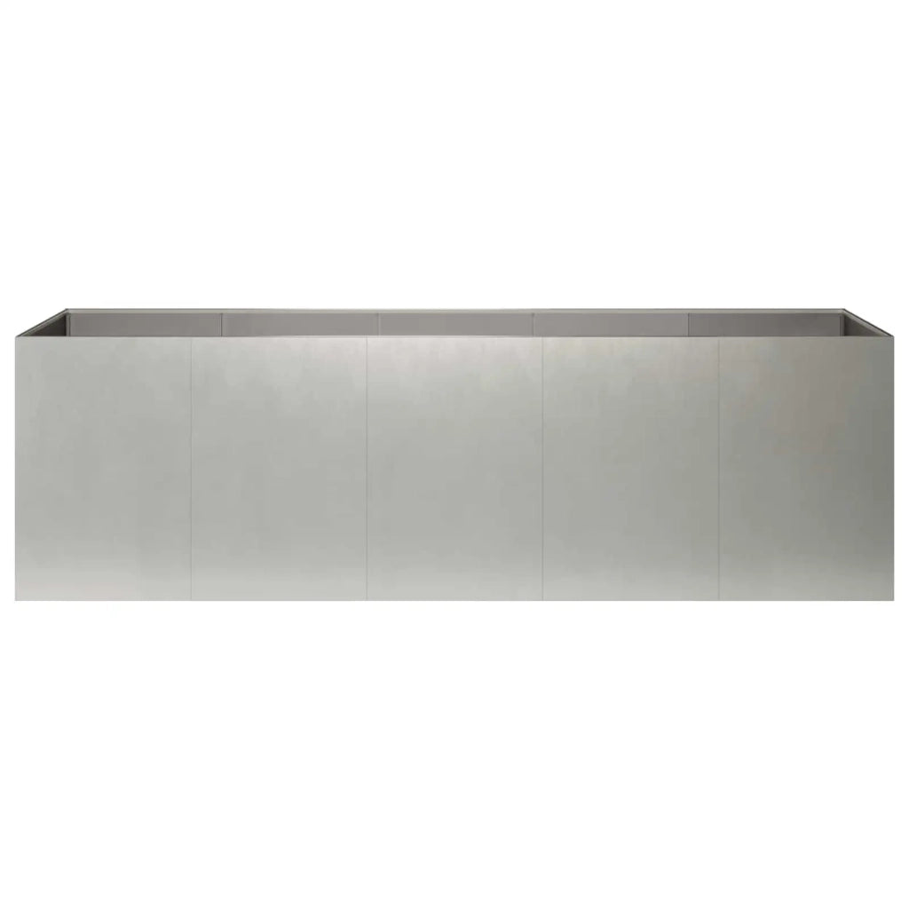 Vaso da giardino Argento 200 x 40 x 60 cm Acciaio Inox 8005901