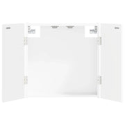 Armadio per Dartboard ALKMAAR Bianco Lucido 896229