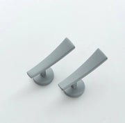 2 pezzi di supporti per tende Supporti per tende da parete Supporti per tende in acciaio Supporti per tende classici Supporti per tenda da parete Accessori per tende - grigio