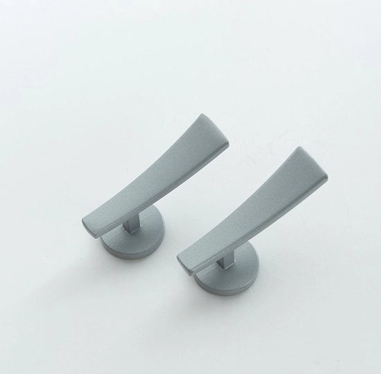 2 pezzi di supporti per tende Supporti per tende da parete Supporti per tende in acciaio Supporti per tende classici Supporti per tenda da parete Accessori per tende - grigio