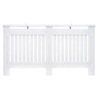 Copritermosifone in Legno MDF Bianco 152x19x81 cm