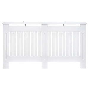 Copritermosifone in Legno MDF Bianco 152x19x81 cm