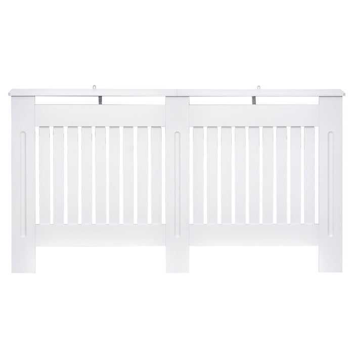 Copritermosifone in Legno MDF Bianco 152x19x81 cm