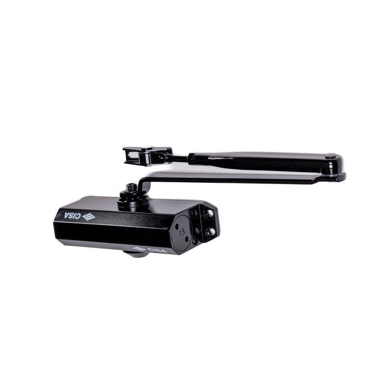 CISA 60460 CHIUDIPORTA S-ARRESTO NERO- 1,0 pz