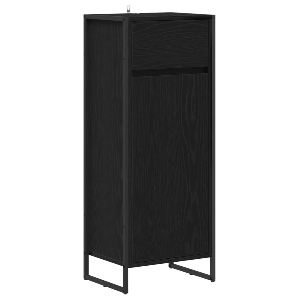 Set di mobili per il bagno Rovere Nero Legno multistrato