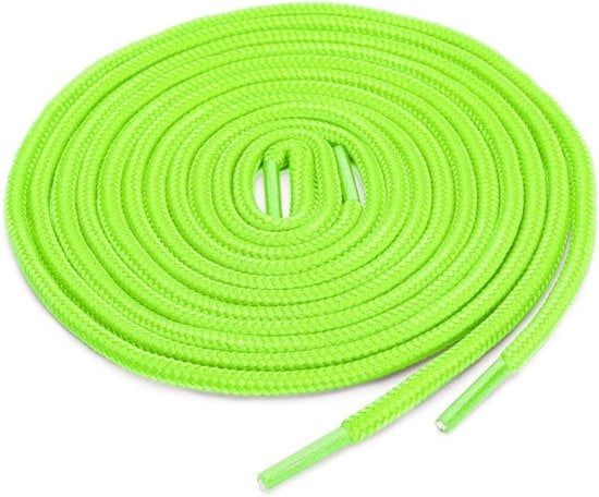 Viti Ronde Dikke per Scarpe Sportive Casual - Verde Fluorescente - 90 cm di Lunghezza