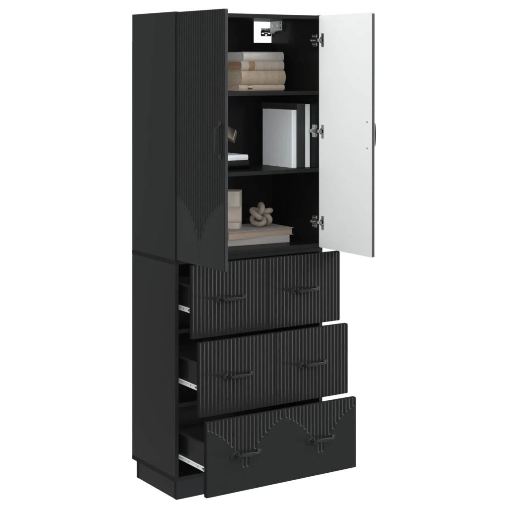 Set di armadi 2 pcs Nero 66 x 34,5 x 87 cm Legno ingegnerizzato 3416800