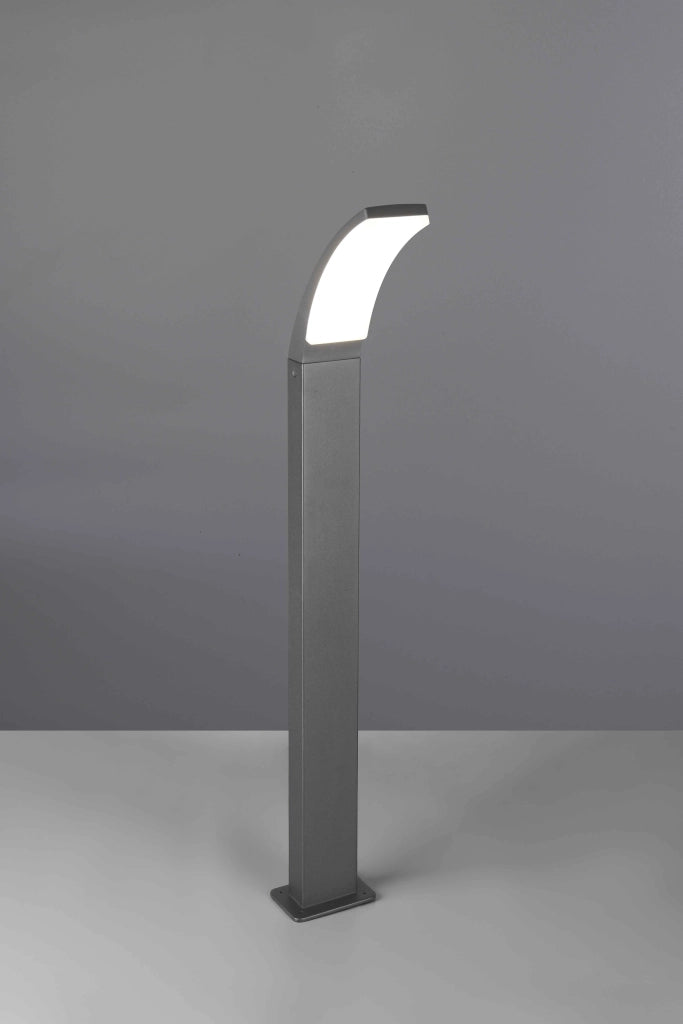 Palo alto da esterno LED, alluminio, antracite, H 100 cm, Beja