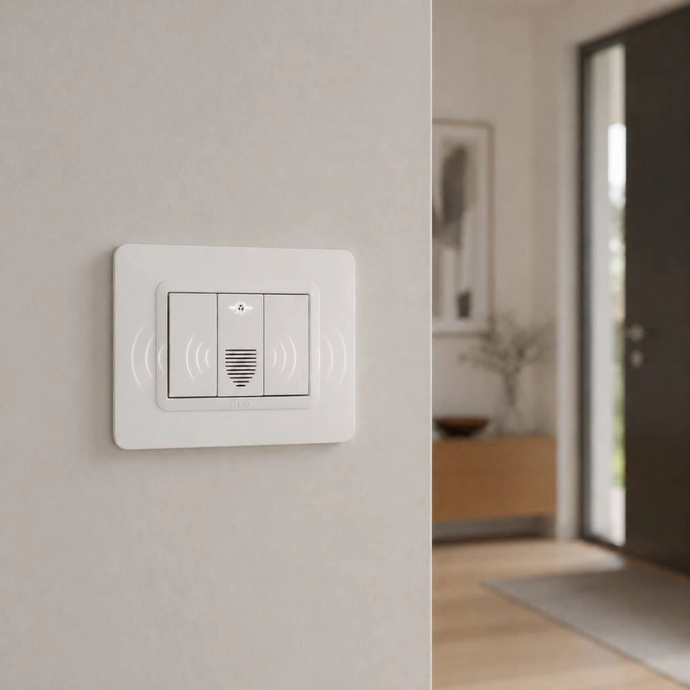 Suoneria ronzatore ave 441029n domus s44 bianco lucido