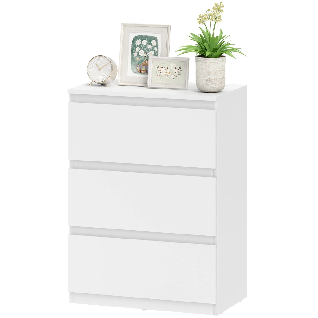 Cassettiera moderna 3 cassetti ¨C Xylo ¨C bianco per camera da letto