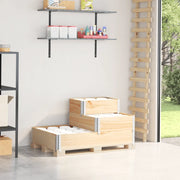 Fioriera Rialzata 3 Livelli 120x80 cm Legno Massello di Pino