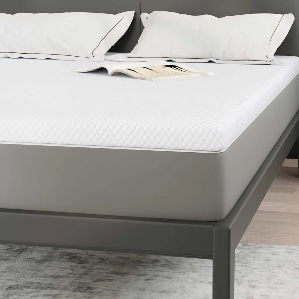 Topper per materasso Bianco 140 x 200 cm Tessuto Jacquard CFW2661449