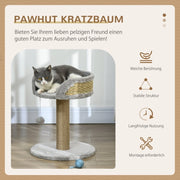 TIRAGRAFFI 49 cm con cuccia e pallina Grigio in poliestere