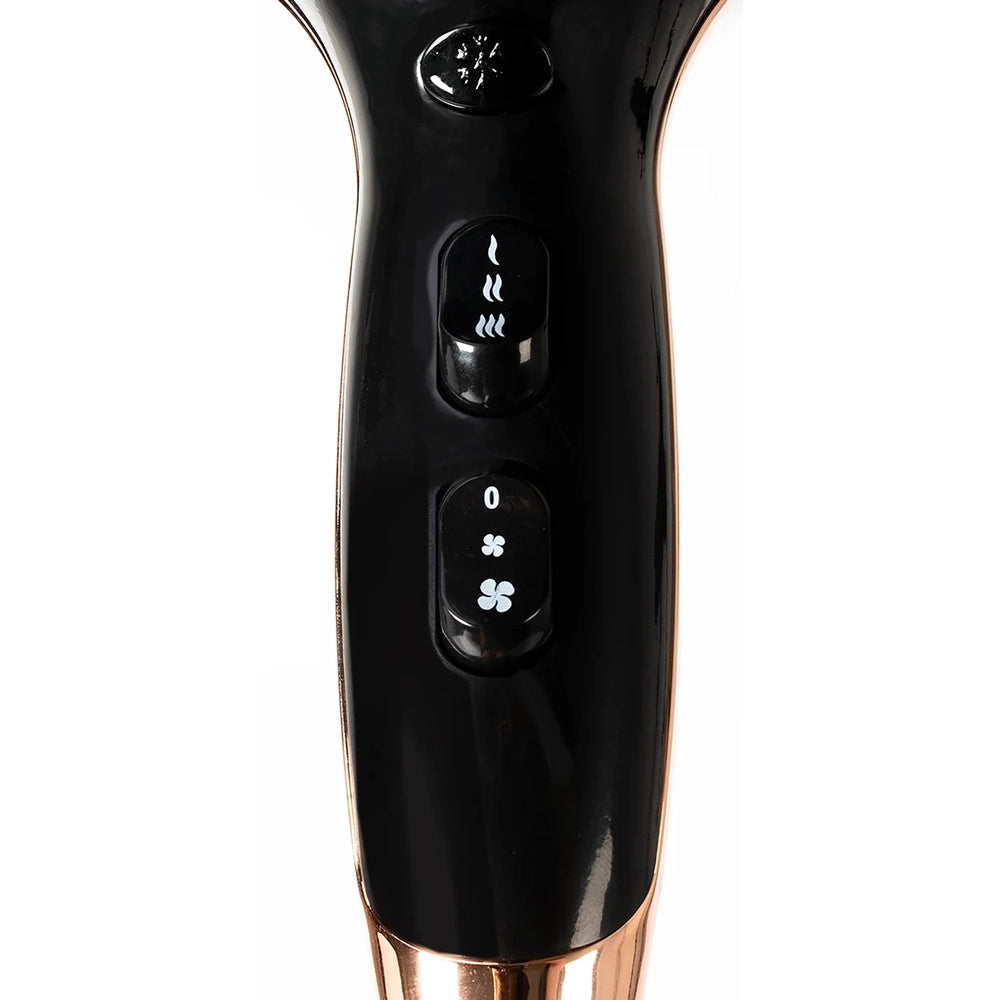 Trade Shop - Set Professionale Asciugacapelli Phon 2100 W + Piastra Per Capelli Lisciante 35 W -