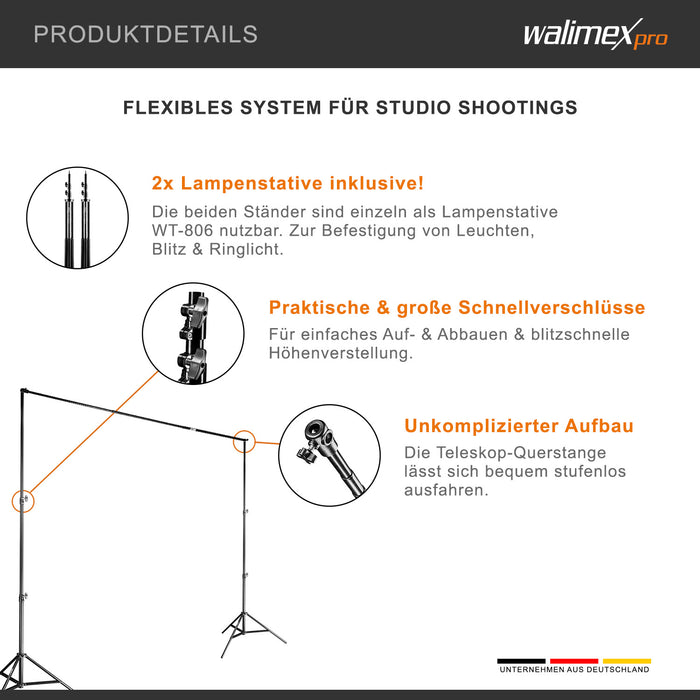 Sistema di fondali telescopici XL 225-400