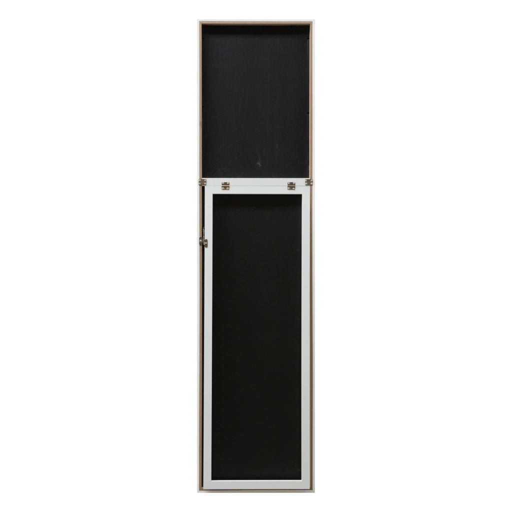 Specchio a figura intera inclinabile 150 x 35 cm bianco 03_0007973