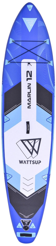 SUP Tavola Gonfiabile 365x84x15 cm con Pagaia Zaino e Accessori Wattsup Marlin Blu