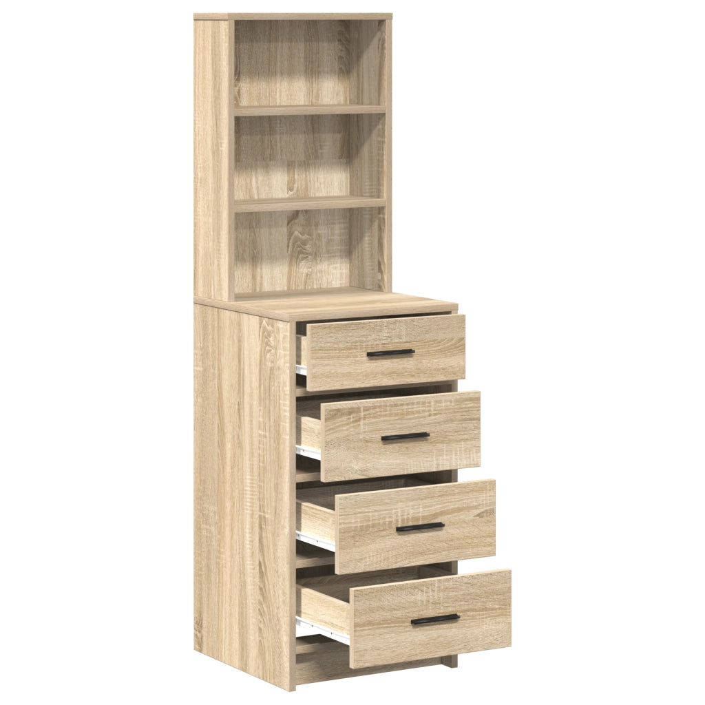 Highboard Rovere Sonoma 40x41x135 cm Legno ingegnerizzato