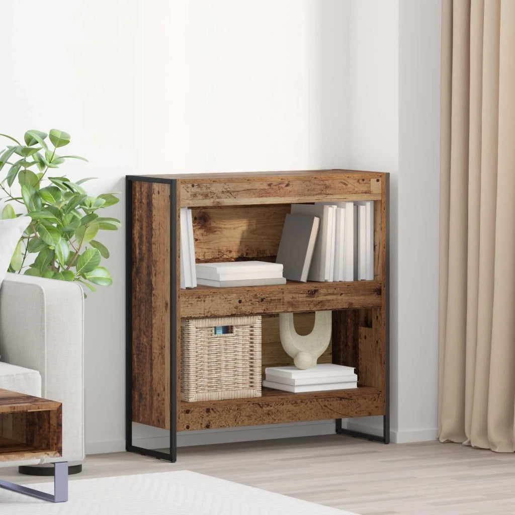 Armadio per Libri Legno vecchio 80 x 30 x 86,5 cm