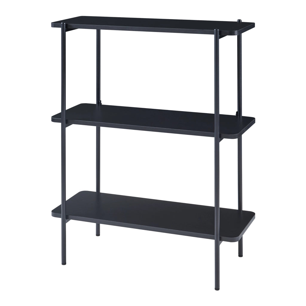 Scaffale Samnanger Libreria a 3 Ripiani - Nero [en.casa]