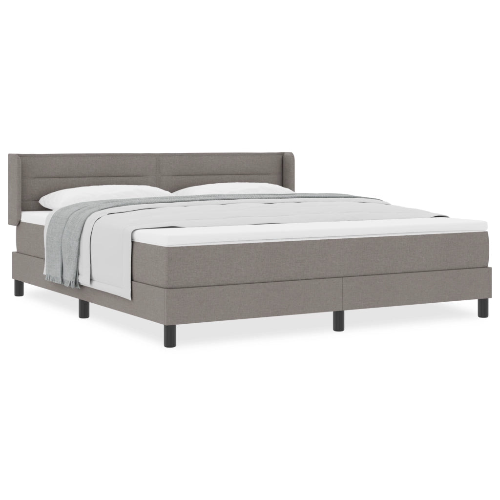 Letto a Box Spring  con Materasso Tortora 180x200 cm