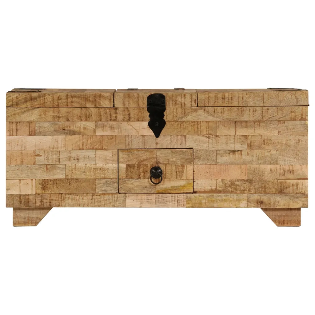 Tavolino da CaffÃ¨ in Legno Massello di Mango 80x40x35 cm cod mxl 19515