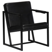 Poltrona poltrona lounge designer club divano soggiorno nero vera pelle 1102185/3