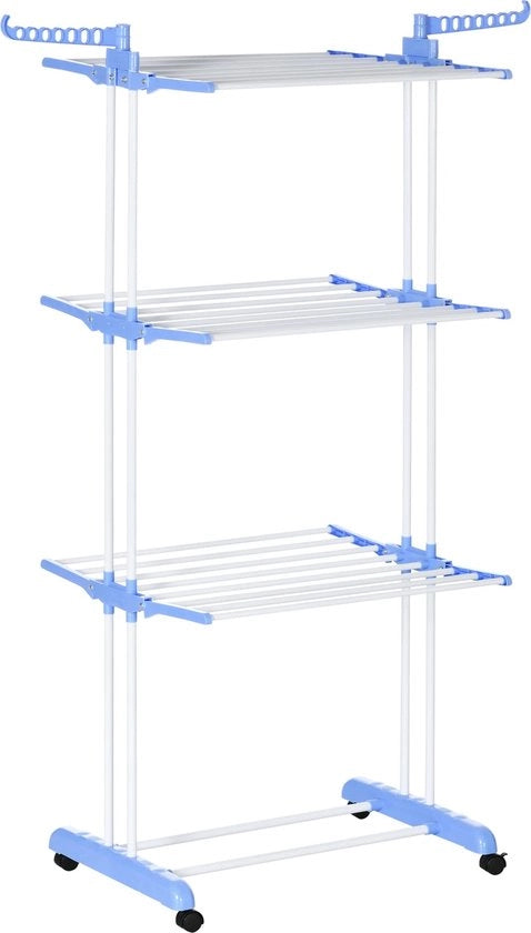 Carrello Multifunzione con Ruote - Costruzione Stabile - Risparmio di Spazio - Disponibile in Blu e Bianco