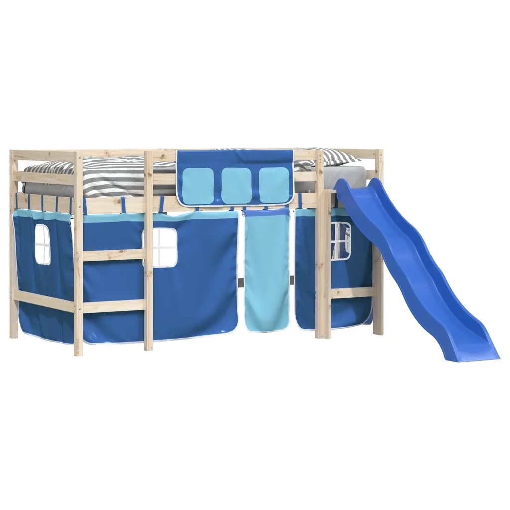 Tende per Letto a Soppalco Blu in Poliestere