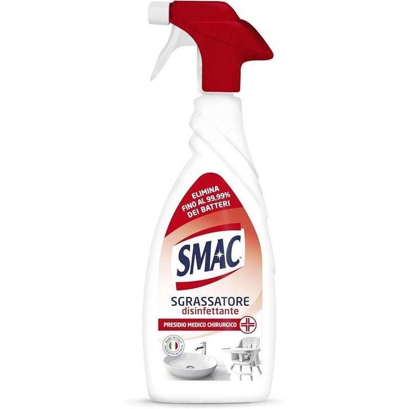 SMAC SPRAY MULTIPACK DA 4 PZ SGRASSATORE 650 ML DISINFETTANTE CON CANDEGGINA