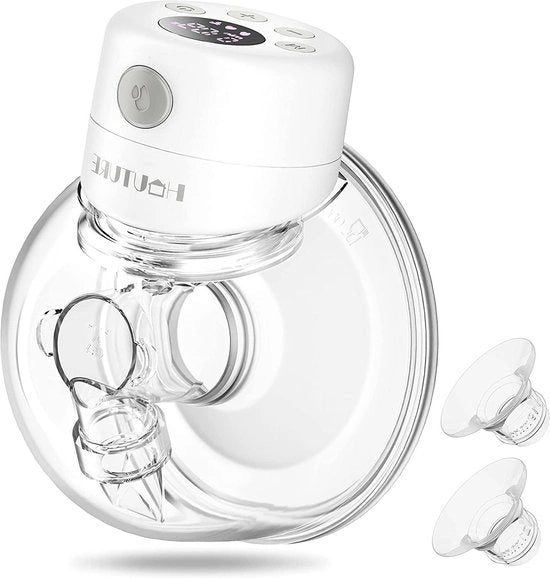 Pompa per Seno Elettrica Portatile Senza Cavo e Silenziosa Comfortevole - 3 Modi 9 Stadi - 24 mm Bocchetta - 19 mm e 21 mm Accessori - S12