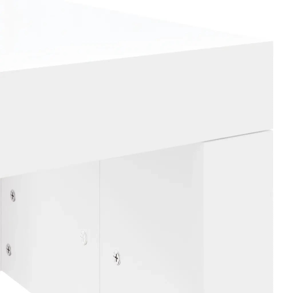 Tavolino da Salotto Bianco 102x50x36 cm in Legno Multistrato