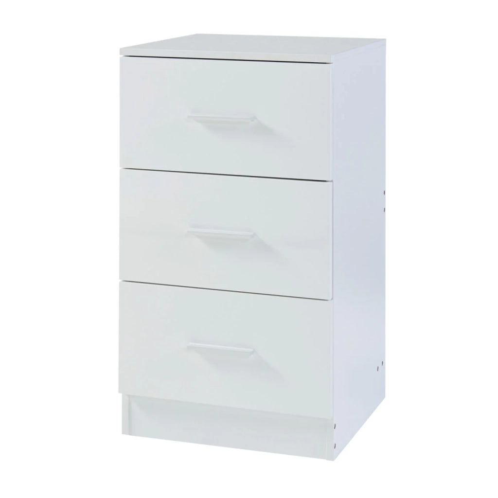 Set di 2 comodini con 3 cassetti 66 x 37 x 35 cm truciolare bianco 03_0010606