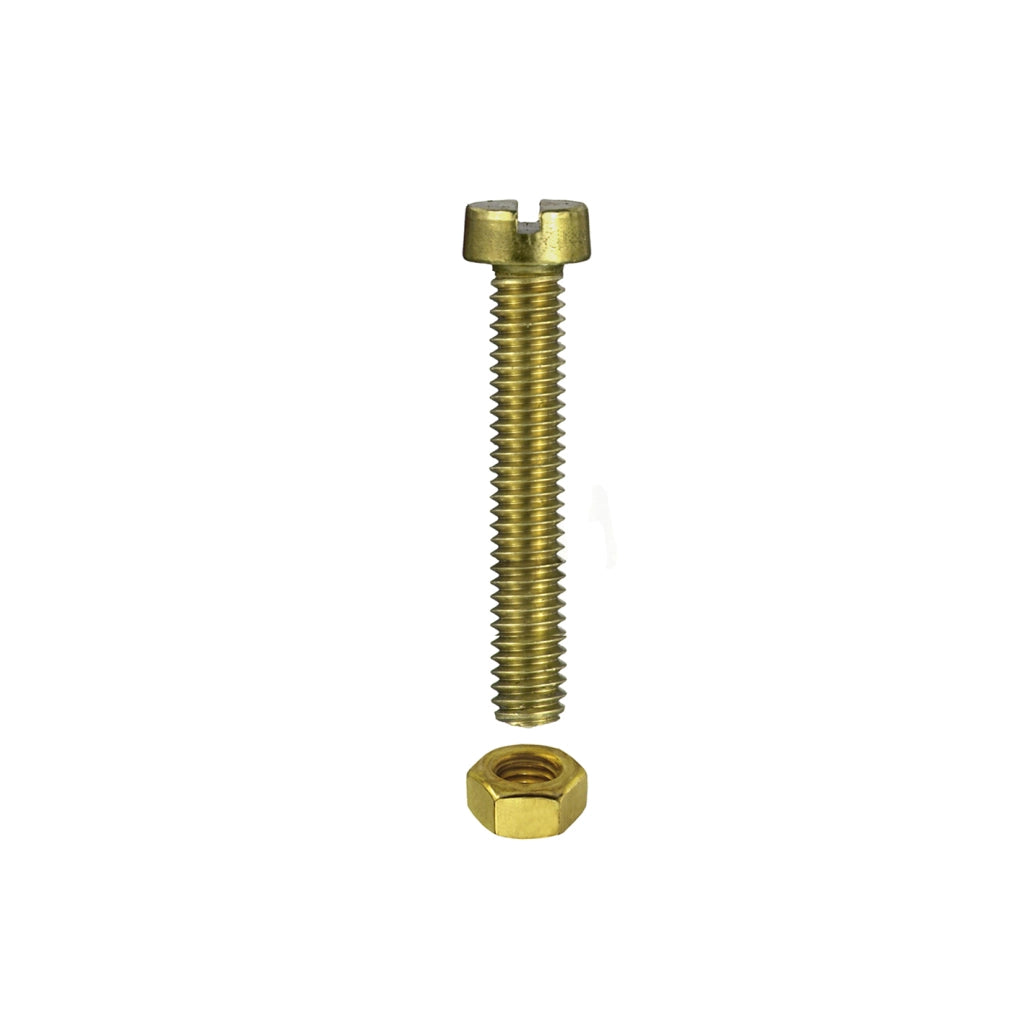 Viti per metallo testa cilindrica ottone M4 x 16 - 10 pz.