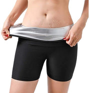 Camicia da ginnastica 2 in 1 per donne - Pantaloncino da allenamento - Short compressivo - Pelle amica - Perdere peso attraverso il sudore
