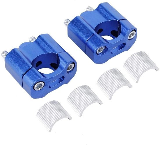 Altezza Sterzo Adattatore - Sterzo Riser - Guida Comoda - Diametro Regolabile - 22/28 mm - Blu