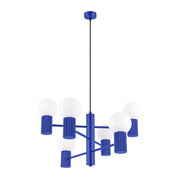 Lampadario moderno SFERA ultramarina 6 luci G9 sfere