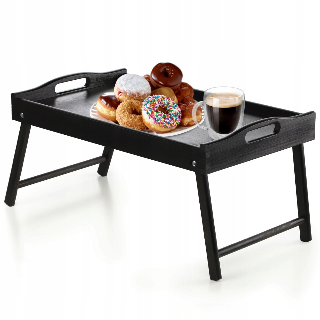 Tavolino da colazione pieghevole in legno KADAX per laptop da letto, vassoio regalo