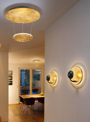 Applique da Interno a LED in Metallo Oro