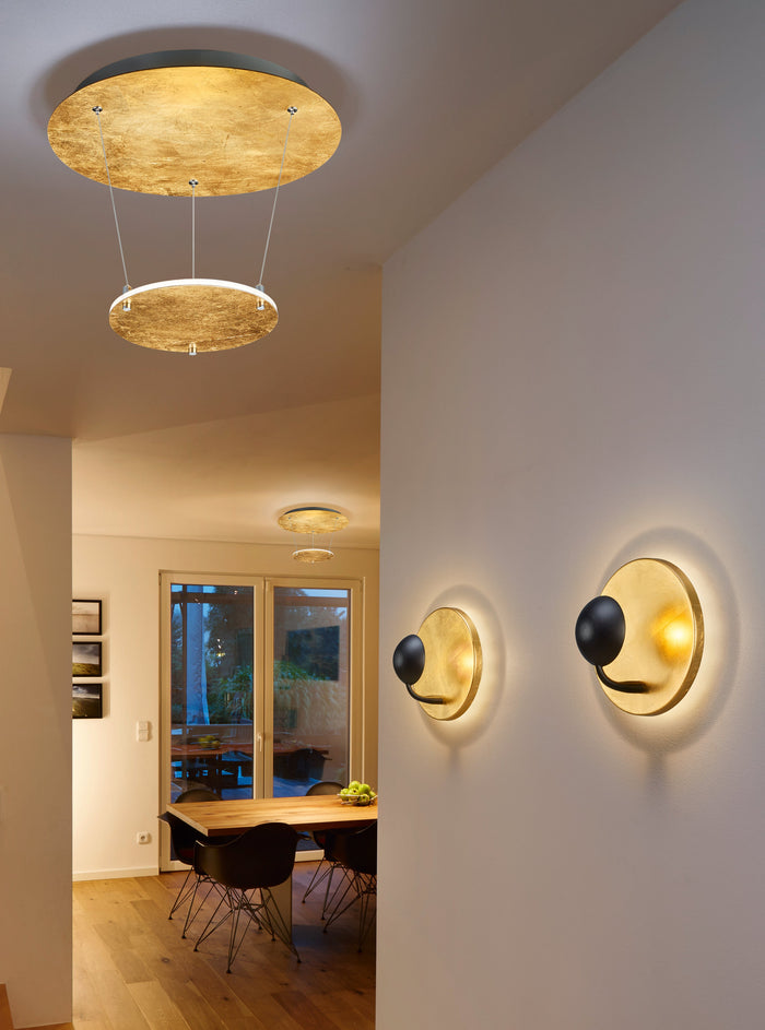 Applique da Interno a LED in Metallo Oro