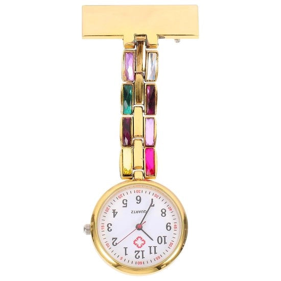 Orologio Medico in Metallo - Portatile - Clip-On - Sostenibile - 9x4 cm - Adatto per Infermieri