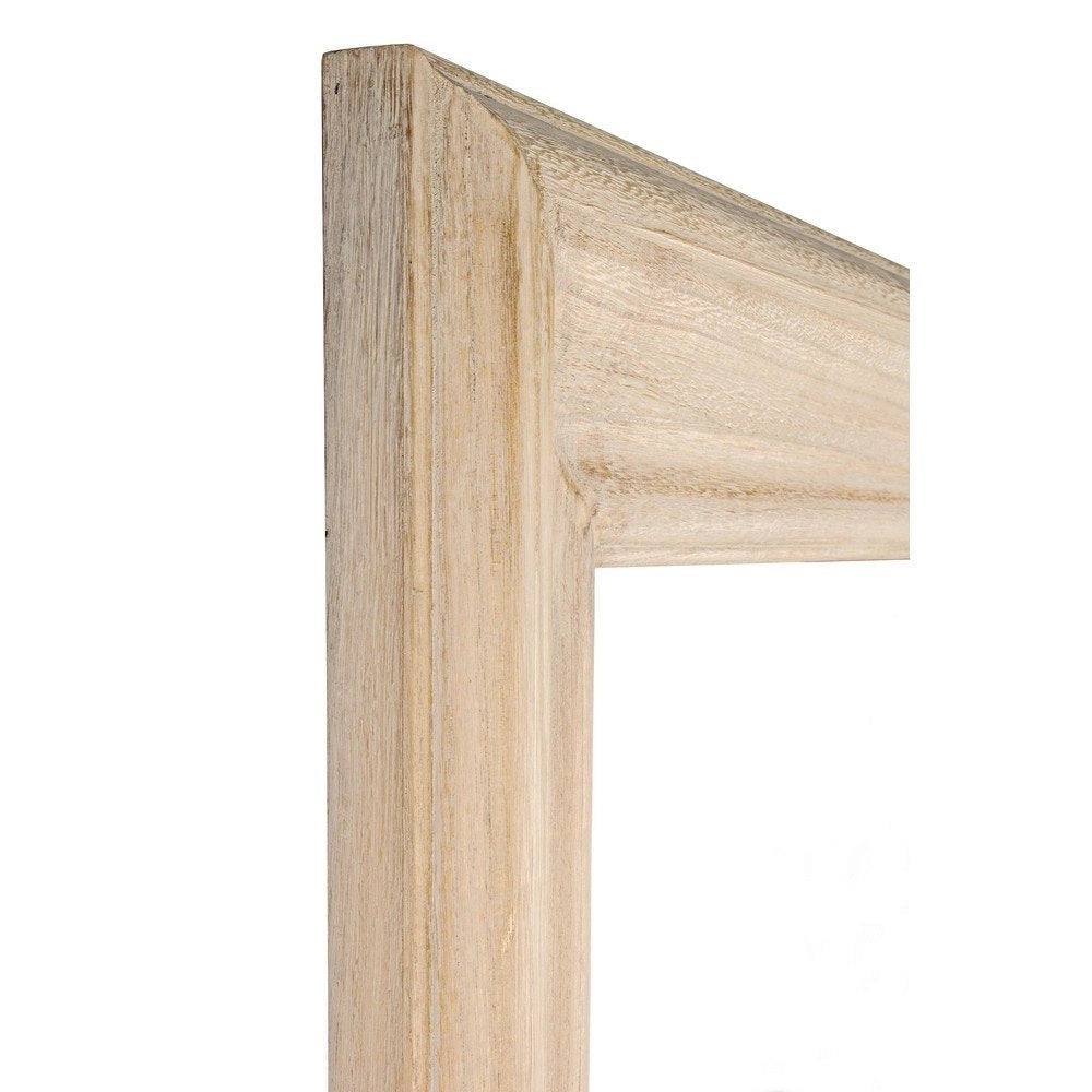 Specchio Rettangolare Legno Naturale Rustico da Parete 81x111 - YOUNG