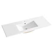 Lavabo da incasso AXIS 120 cm in ceramica bianca lucida