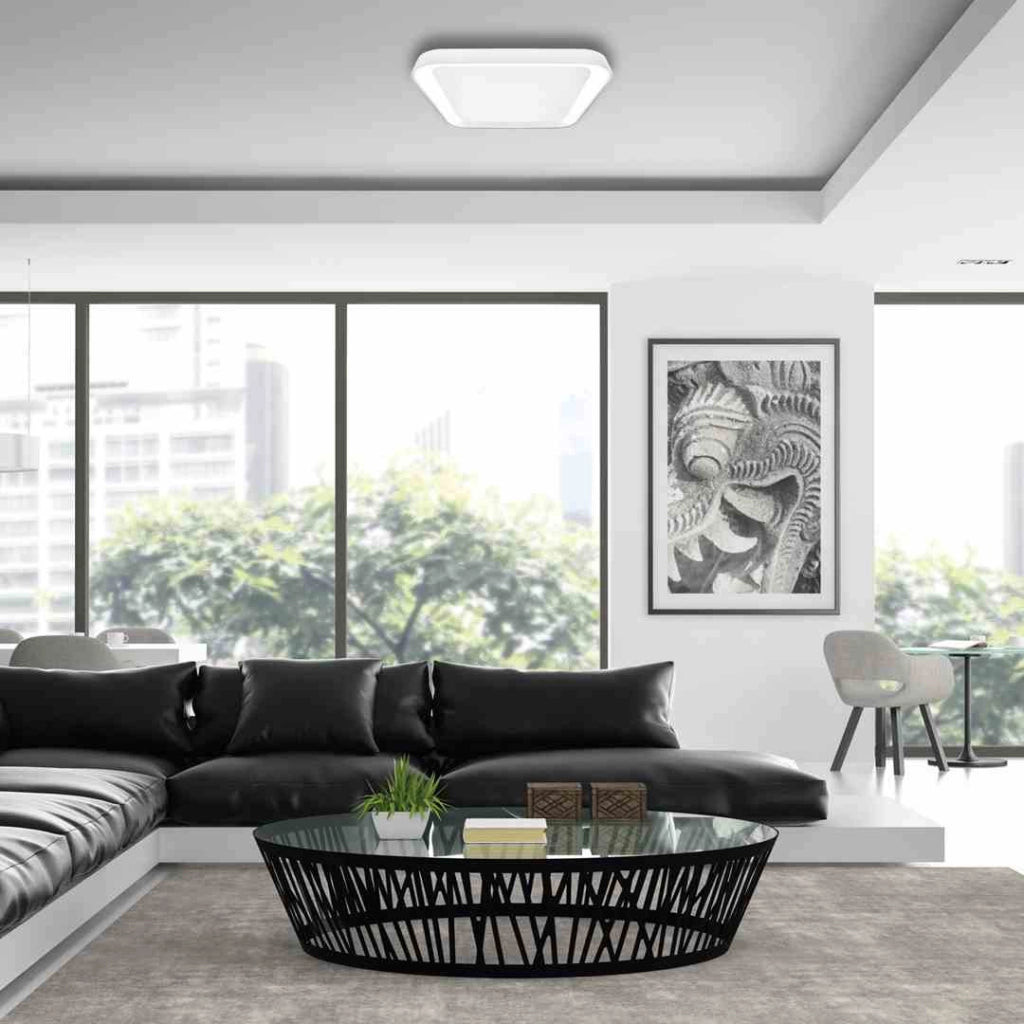 Plafoniera LED quadrata bianca 40x40 dimmer Milagro