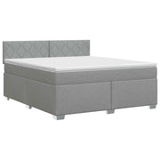 Letto box spring con materasso Grigio Chiaro 160 x 200 cm 3450523