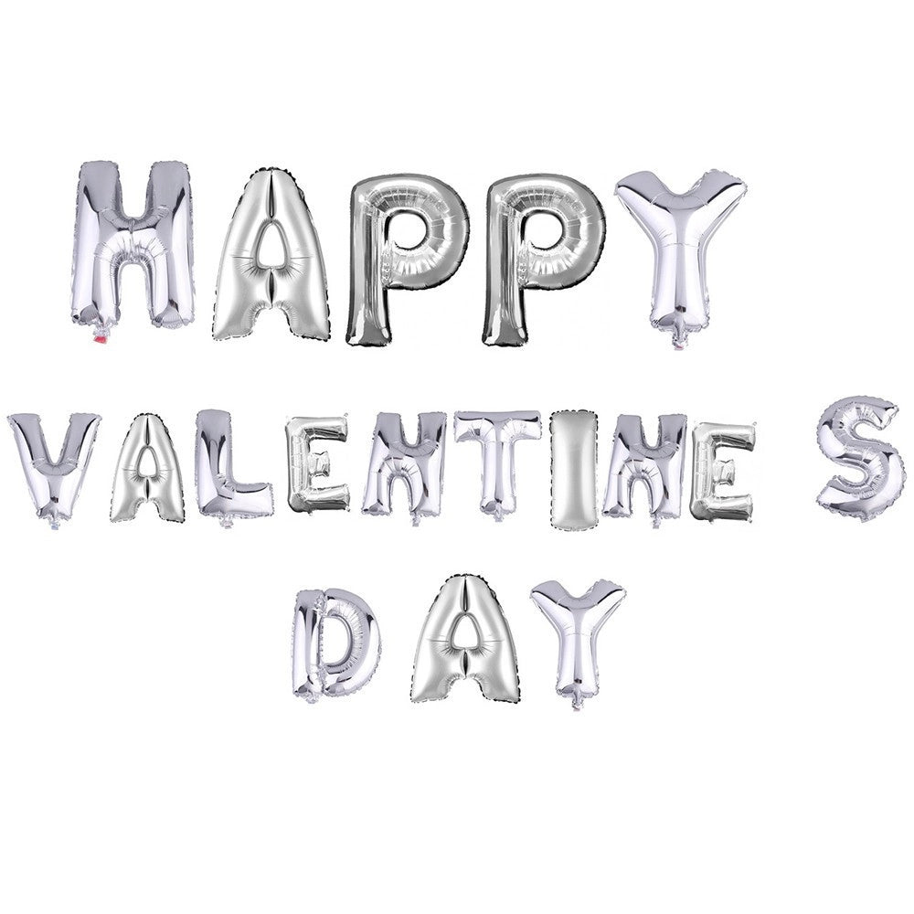 Trade Shop - Lettere Gonfiabili Palloncini Elio Valentine's Day Amore San Valentino 35 Cm -